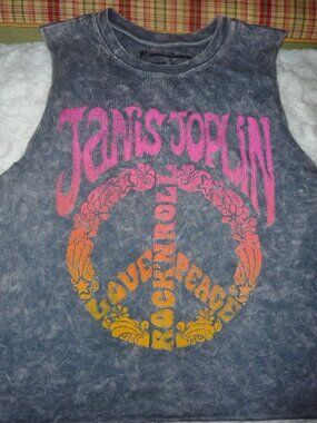MINT Vintage Prince Peter Janis Joplin Rock & Roll Love Peace Tank Shirt Sz. Med
